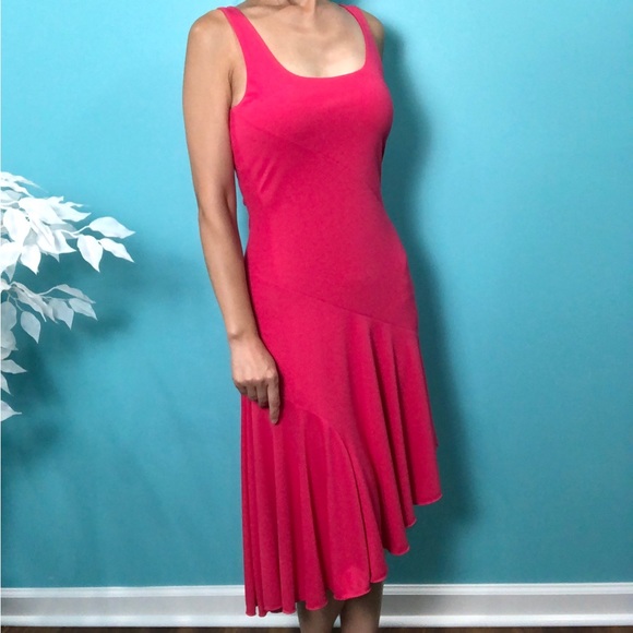 Express Sleeveless Asymmetrical Pink Dress - Picture 2 of 8